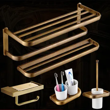 Antique Bronze Brushed Bathroom Products Square Base Solid Brass Bathroom Hardware sets Bathroom Accessories Decoration re12
Antique Bronze Brushed Bathroom Products Square Base Solid Brass Bathroom Hardware sets Bathroom Accessories Decoration re12
