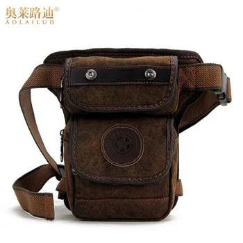 Men Canvas Waist Drop Leg Bag Thigh Hip Bum Belt Fanny Pack Cross Body Messenger Shoulder Military for Travel Riding Motorcycle
Men Canvas Waist Drop Leg Bag Thigh Hip Bum Belt Fanny Pack Cross Body Messenger Shoulder Military for Travel Riding Motorcycle