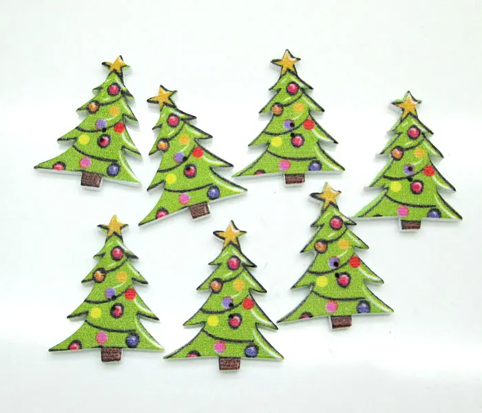 50pcs 23x30mm Green Colorful 2 Holes Christmas Tree Wooden Buttons For Clothes Crafts Sewing Scrapbooking DIY Accessories
50pcs 23x30mm Green Colorful 2 Holes Christmas Tree Wooden Buttons For Clothes Crafts Sewing Scrapbooking DIY Accessories