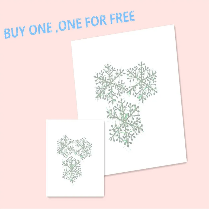 ISHOWTIENDA Buy One One For Free 11CM 3Pcs Christmas Tree Ornaments Xmas Snowflake Xmas Tree Hanging Decoration New
ISHOWTIENDA Buy One One For Free 11CM 3Pcs Christmas Tree Ornaments Xmas Snowflake Xmas Tree Hanging Decoration New