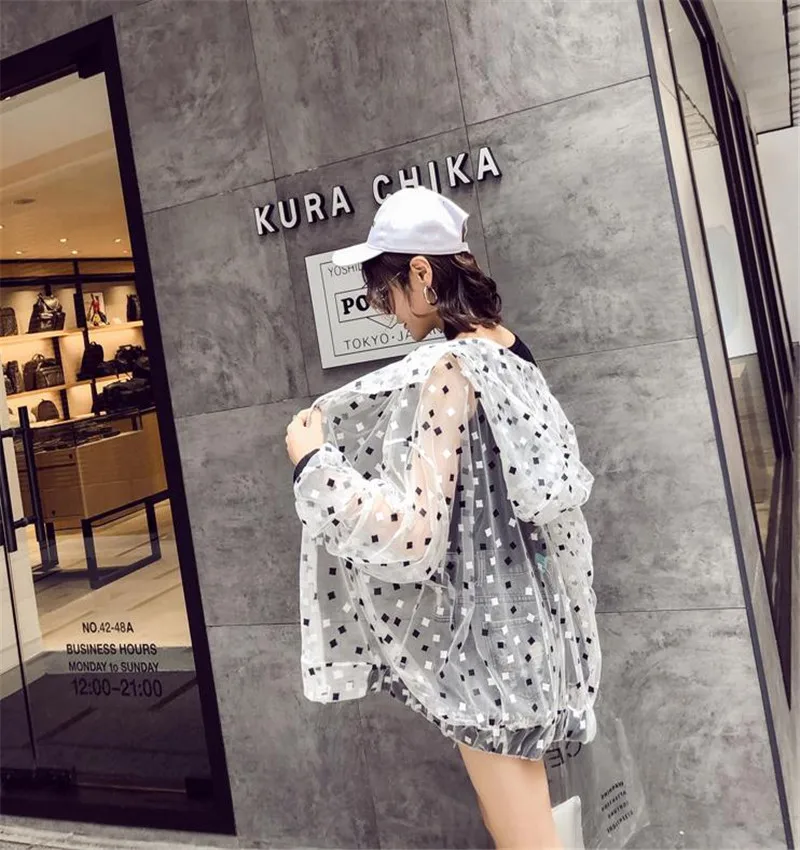 Hot-selling Sunscreen Jacket Coats Women's Spring and Summer Hat Loose Mesh Lattice Stitching Jacket Thin Lattice Jacket Loose S
Hot-selling Sunscreen Jacket Coats Women's Spring and Summer Hat Loose Mesh Lattice Stitching Jacket Thin Lattice Jacket Loose S