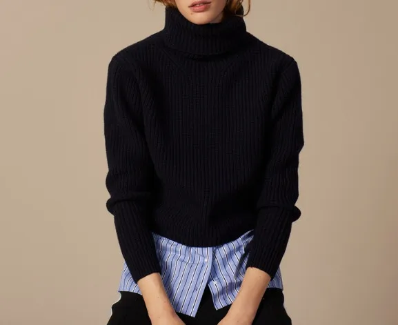 Autumn Winter Women Sweater Shirt Fashion False Two-Piece Female Casual Pullover Long Sleeve Turtleneck Ladies Knitted Top
Autumn Winter Women Sweater Shirt Fashion False Two-Piece Female Casual Pullover Long Sleeve Turtleneck Ladies Knitted Top