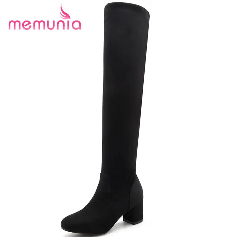 MEMUNIA new arrive 2020 autumn winter high heel women boots square toe square heel knight boots over the knee boots size 32-46
MEMUNIA new arrive 2020 autumn winter high heel women boots square toe square heel knight boots over the knee boots size 32-46