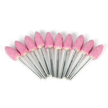 BHTS-10Pcs Abrasive Mounted Stone For Dremel Accessories Grinding Stone Wheel Head For Dremel Rotary Tools Bullet-Shape Pink
BHTS-10Pcs Abrasive Mounted Stone For Dremel Accessories Grinding Stone Wheel Head For Dremel Rotary Tools Bullet-Shape Pink