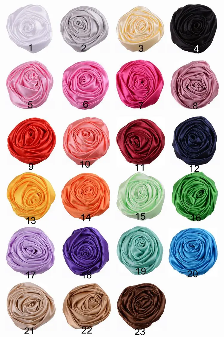 Yundfly Wholesale 120PCS Boutique Satin Rolled Rosette Flower Handmade Rose Flower for Baby Girl Headbands Hair Accessories
Yundfly Wholesale 120PCS Boutique Satin Rolled Rosette Flower Handmade Rose Flower for Baby Girl Headbands Hair Accessories