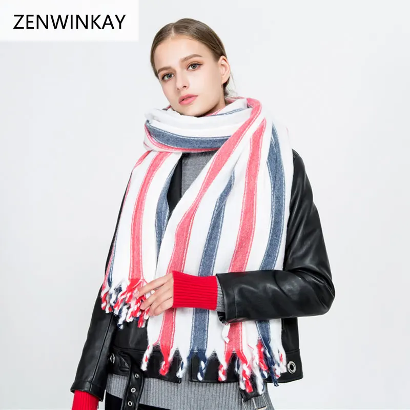 2018 Autumn Winter Female Wool Stripe Scarf Luxury Brand Women Cashmere Scarves Shawl Wrap Blanket Pashmina Warm Tippet 200*80cm
2018 Autumn Winter Female Wool Stripe Scarf Luxury Brand Women Cashmere Scarves Shawl Wrap Blanket Pashmina Warm Tippet 200*80cm
