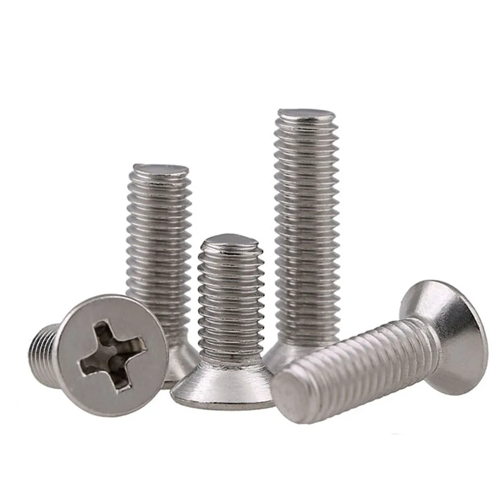 

M1.6 Stainless Screws Countersunk Head Phillips Drive Flat Cross Recessed Small Screws Machine Bolt Stainless Steel 304 Metric