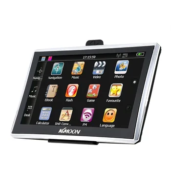 

New 7" HD Touch Screen Portable GPS Navigator 128MB RAM 4GB ROM FM MP3 Video Play Car Entertainment System with Back Support