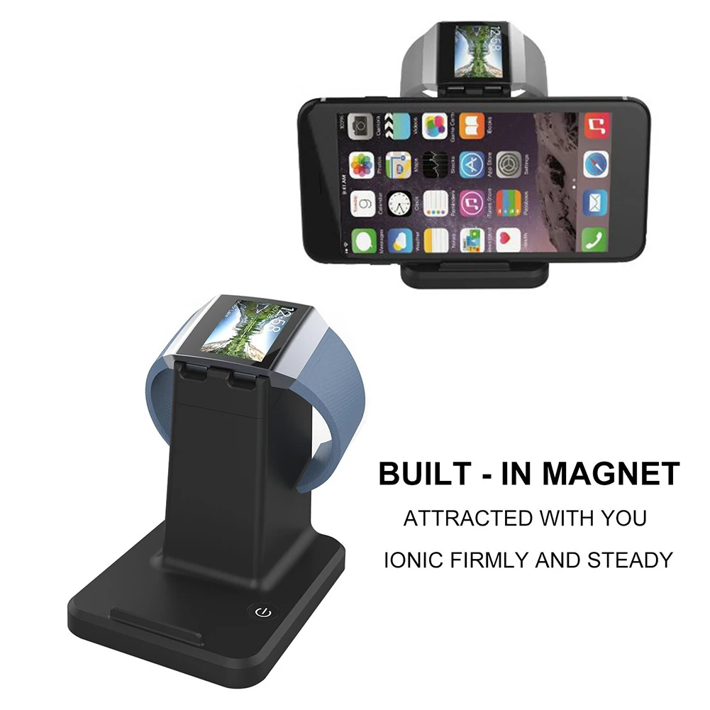 2 in 1 Smartphone Smart Watch Magnetic Charger for Fitbit Ionic Smartwatch Charging Stand Holder Dock Station for Fitbit Ionic
2 in 1 Smartphone Smart Watch Magnetic Charger for Fitbit Ionic Smartwatch Charging Stand Holder Dock Station for Fitbit Ionic