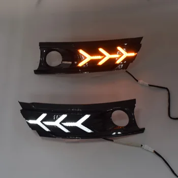 For Toyota Corolla 2017 2018 Car Flashing Fog Lamp Cover Led Daytime Running Lights 12V ABS DRL With Yellow Turn Signal Lights
For Toyota Corolla 2017 2018 Car Flashing Fog Lamp Cover Led Daytime Running Lights 12V ABS DRL With Yellow Turn Signal Lights