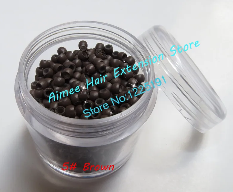 1000pcs/lot silicone Nano ring for Hair Extensions micro rings 3.0mm nano beads Smallest silicone Nano rings links Brown
1000pcs/lot silicone Nano ring for Hair Extensions micro rings 3.0mm nano beads Smallest silicone Nano rings links Brown