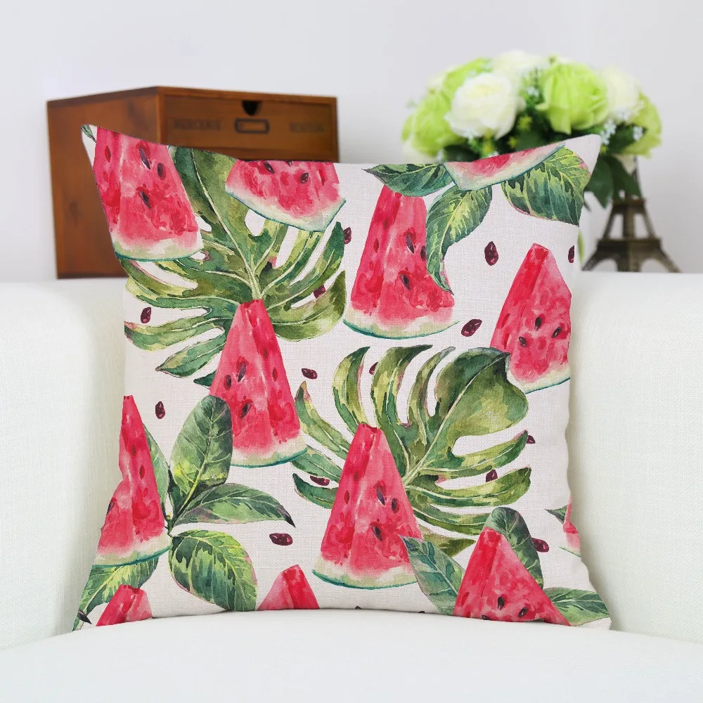 Decorative Fresh Fruit Watermelon Pillow Cover for Home Bedding Living Room Linen Cushion Cover Square Sofa Pillows Case New
Decorative Fresh Fruit Watermelon Pillow Cover for Home Bedding Living Room Linen Cushion Cover Square Sofa Pillows Case New