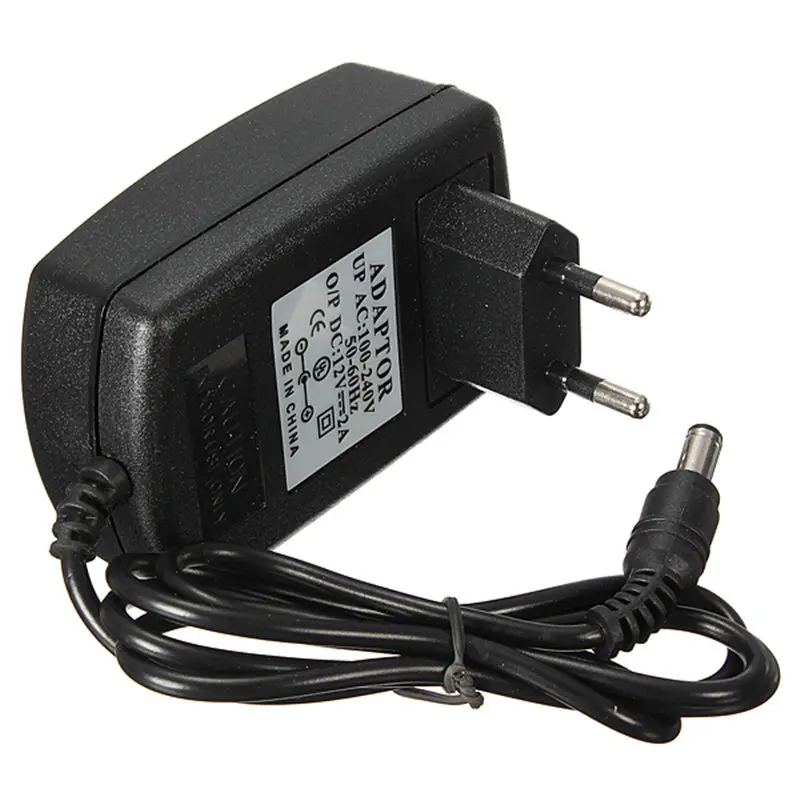 NEW EU Plug ConverterFor LED Strips CCTV Security Camera For DC 12V 2A 24W Power Supply AC Adapter Charger
NEW EU Plug ConverterFor LED Strips CCTV Security Camera For DC 12V 2A 24W Power Supply AC Adapter Charger