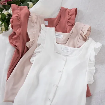 White Ruffled Blouse Sleeveless Summer Top Chiffon Blouse Boho Shirt Blusas Mujer De Moda 2020 Womens Tops And Blouses Clothes
White Ruffled Blouse Sleeveless Summer Top Chiffon Blouse Boho Shirt Blusas Mujer De Moda 2020 Womens Tops And Blouses Clothes