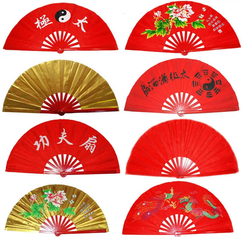 Red Yellow Taiji fan Morning excise Kung Fu Ring Fan Performance dance fan Taichi Fan
Red Yellow Taiji fan Morning excise Kung Fu Ring Fan Performance dance fan Taichi Fan