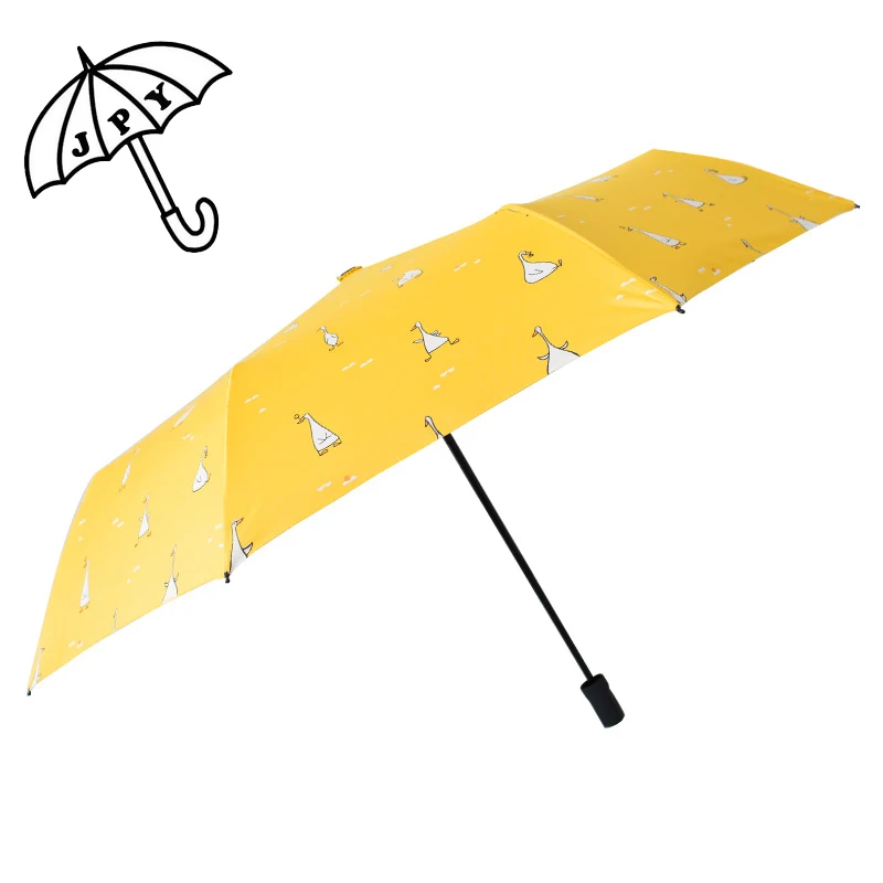 Bright Yellow Color Duck Sun Rain Umbrella Fully-Automatic Forest Animal Series UV Protection Umbrella Black Coating Umbrella
Bright Yellow Color Duck Sun Rain Umbrella Fully-Automatic Forest Animal Series UV Protection Umbrella Black Coating Umbrella
