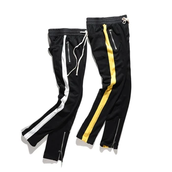 High Street Man Striped Zipper Sling Casual Pants Hiphop Urban Clothing Justin Biebers Tyga Europe and the United States trend
High Street Man Striped Zipper Sling Casual Pants Hiphop Urban Clothing Justin Biebers Tyga Europe and the United States trend