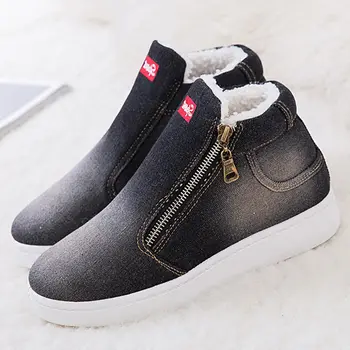 Fashion Winter Women Boots 2018 Warm Canvas Shoes Woman Ankle Boots Short Plush Zipper Seakers Ladies Botas Mujer Invierno
Fashion Winter Women Boots 2018 Warm Canvas Shoes Woman Ankle Boots Short Plush Zipper Seakers Ladies Botas Mujer Invierno