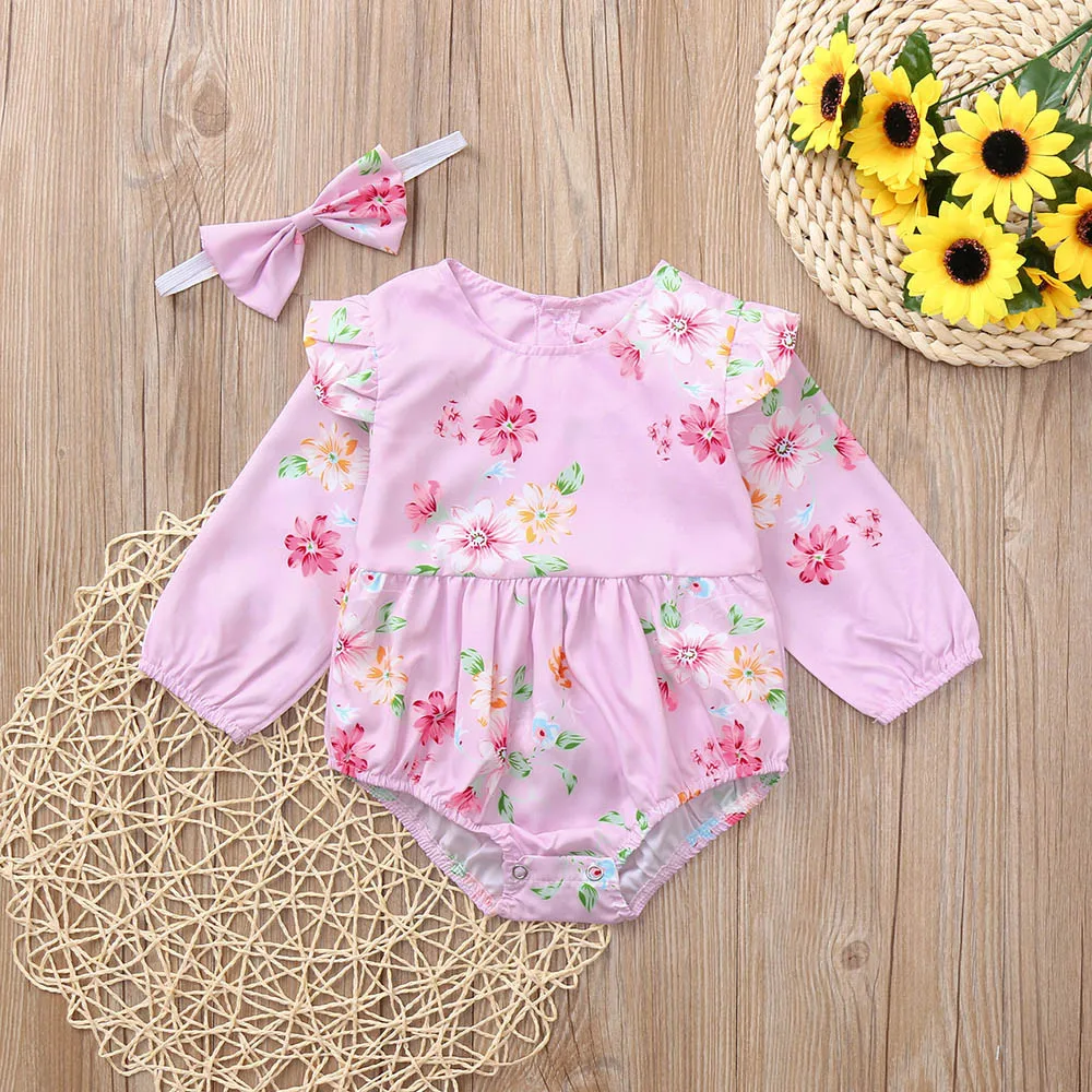 2019 New Arrival Baby Set Newborn Baby Girls Long Sleeves Flowers Print Romper+Headband Sets Kids Clothes Baby Cloth Drop Ship
2019 New Arrival Baby Set Newborn Baby Girls Long Sleeves Flowers Print Romper+Headband Sets Kids Clothes Baby Cloth Drop Ship
