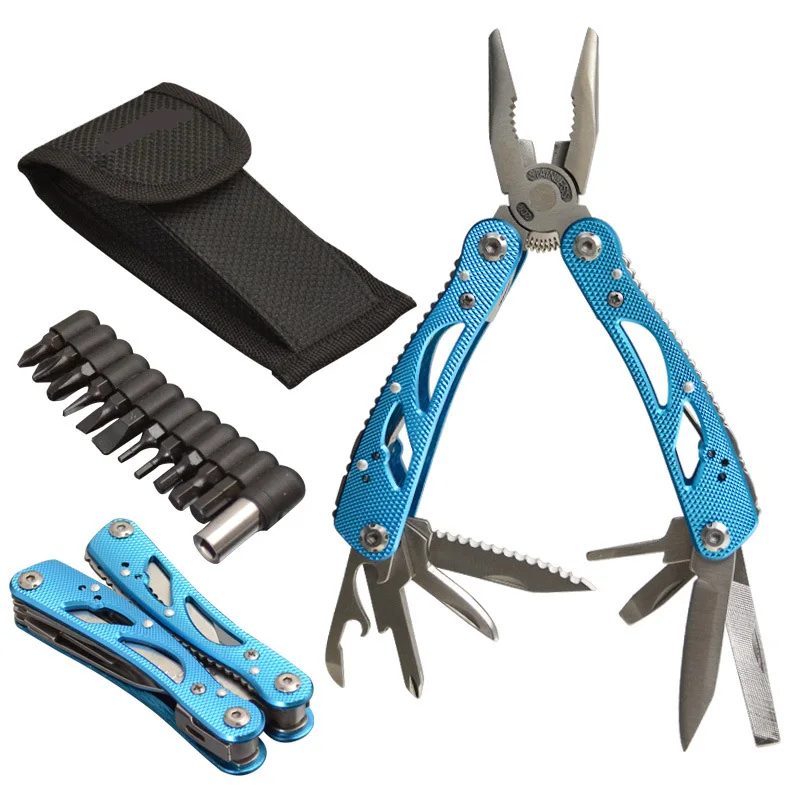 14 in 1 Outdoor multifunctional folding tool stainless steel fishing pliers 12 bits set Gift Tool for Self-driving Outdoor Sport
14 in 1 Outdoor multifunctional folding tool stainless steel fishing pliers 12 bits set Gift Tool for Self-driving Outdoor Sport