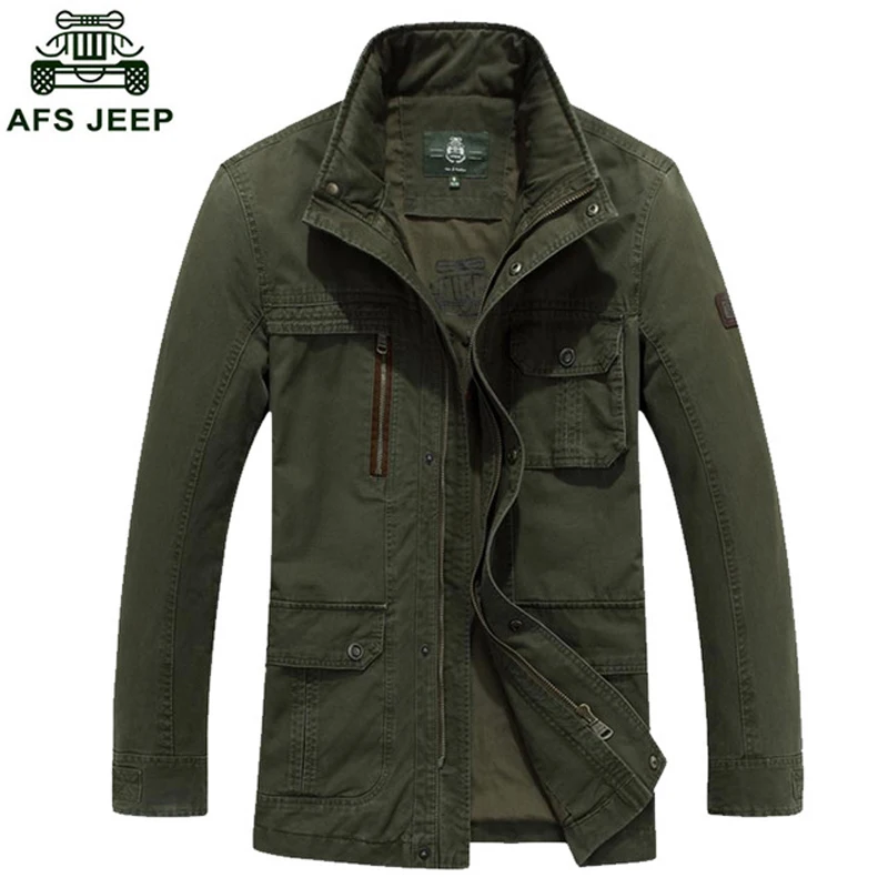 AFS JEEP Brand Winter Jacket Men Windbreaker Army Military Men Jacket 100% Cotton Multi-pockets Man Outwear Coats Plus Size 4XL
AFS JEEP Brand Winter Jacket Men Windbreaker Army Military Men Jacket 100% Cotton Multi-pockets Man Outwear Coats Plus Size 4XL