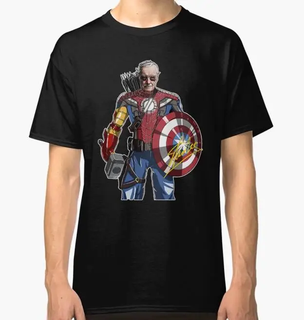 2019 Short Sleeve Cotton Man Clothing Classic T-Shirt We Love Stan Lee Tribute Excelsior 1922-2019 Spiderman T Shirt Black Cott
2019 Short Sleeve Cotton Man Clothing Classic T-Shirt We Love Stan Lee Tribute Excelsior 1922-2019 Spiderman T Shirt Black Cott