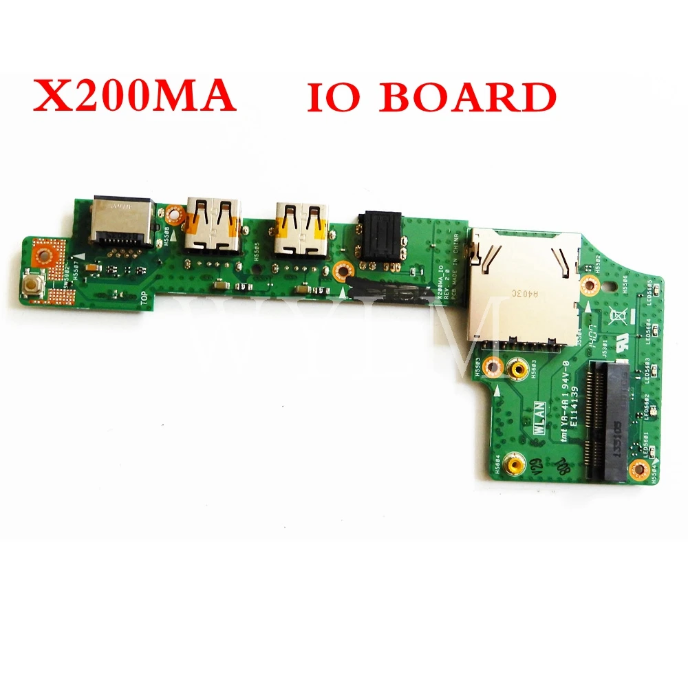 X200MA IO_BOARD REV2.0 for ASUS X200M X200MA laptop motherboard IO BOARD USB SD Card Reader Audio Board Switch board
X200MA IO_BOARD REV2.0 for ASUS X200M X200MA laptop motherboard IO BOARD USB SD Card Reader Audio Board Switch board