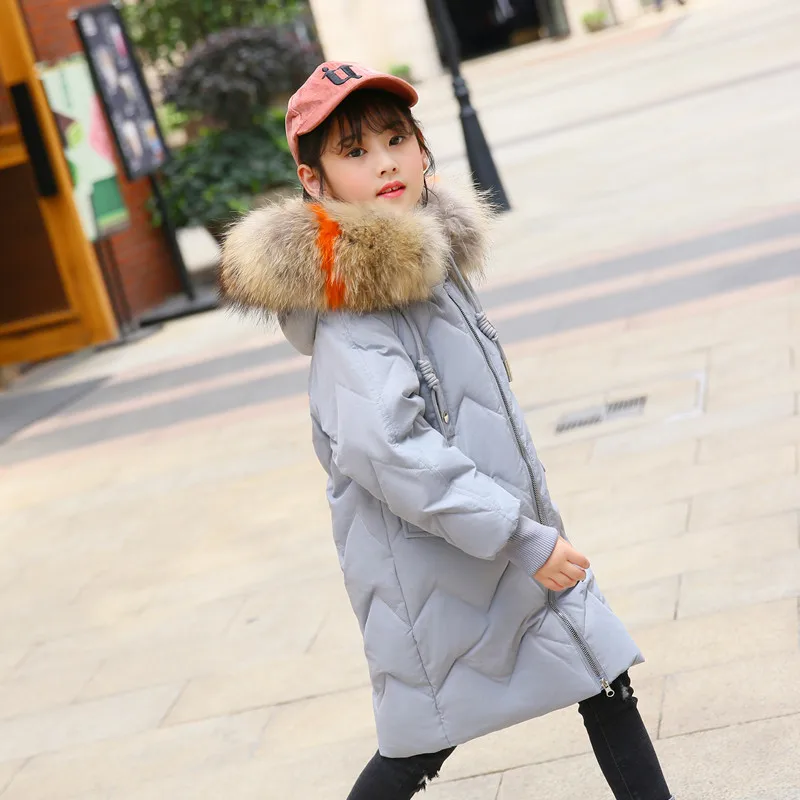 Children Winter Duck Down Jacket for Girl New 2018 Fashion Teenage Parka Raccoon Real Fur Hooded Thicken Warm Coat Kids Clothing
Children Winter Duck Down Jacket for Girl New 2018 Fashion Teenage Parka Raccoon Real Fur Hooded Thicken Warm Coat Kids Clothing