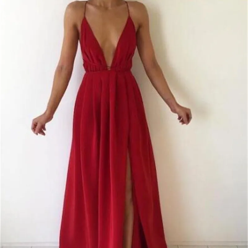 Summer Sexy V-Neck Sleeveless Summer Dress Sexy Club Women Maxi High Waist Long Dress Split Bandage Party Boho Vestido
Summer Sexy V-Neck Sleeveless Summer Dress Sexy Club Women Maxi High Waist Long Dress Split Bandage Party Boho Vestido