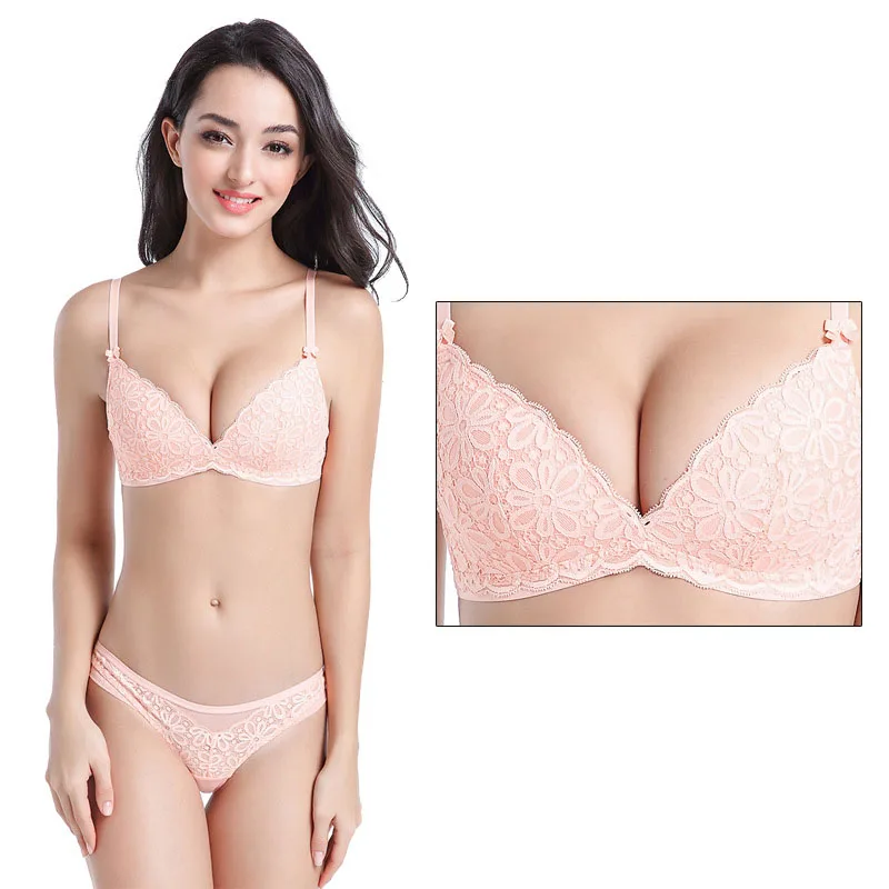 Women Embroidery Sexy Bra Set (7)