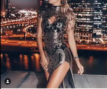 Vintage Dress Top Quality Sexy Fashion Night Club Hollow Out Elegant Celebrity Evening Party Bodycon Dresses 
Vintage Dress Top Quality Sexy Fashion Night Club Hollow Out Elegant Celebrity Evening Party Bodycon Dresses