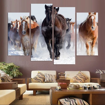 Unframed 4 pcs High Quality Cheap Art Pictures Running Horse Large HD Modern Home Wall Decor Abstract Canvas Print Oil Painting
Unframed 4 pcs High Quality Cheap Art Pictures Running Horse Large HD Modern Home Wall Decor Abstract Canvas Print Oil Painting