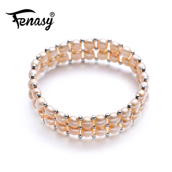 FENASY pearl bracelets natural Pearl Jewelry double layer bracelet women pink beads bracelet female chain link bracelet
FENASY pearl bracelets natural Pearl Jewelry double layer bracelet women pink beads bracelet female chain link bracelet