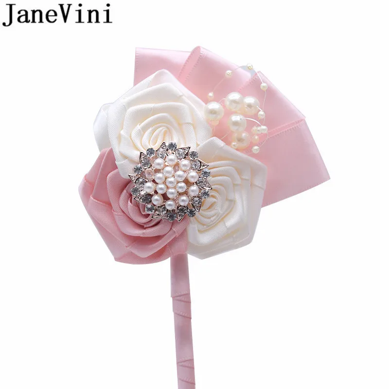JaneVini 2019 Luxurious Beaded Men's Suits Corsages Pins Pink Satin Rose Pearls Groom Groommen Wedding Corsages and Boutonnieres
JaneVini 2019 Luxurious Beaded Men's Suits Corsages Pins Pink Satin Rose Pearls Groom Groommen Wedding Corsages and Boutonnieres