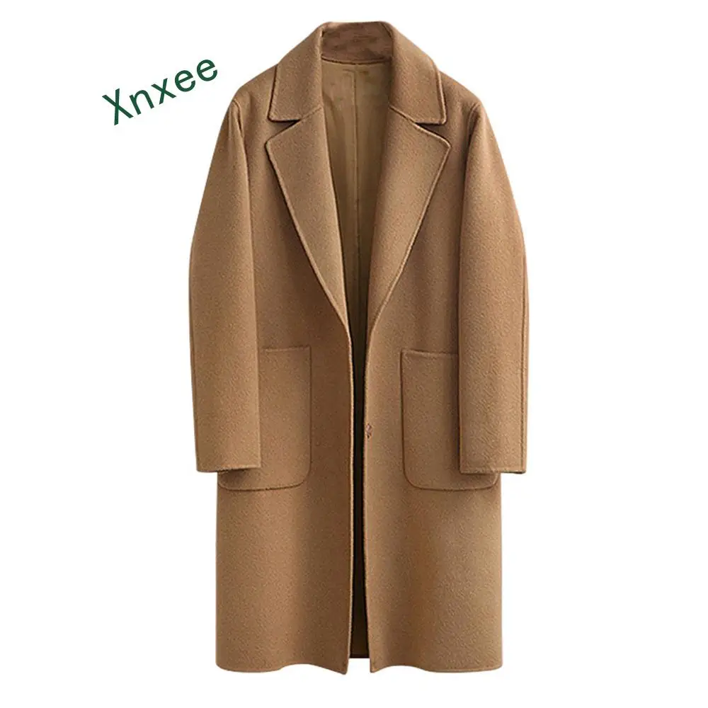 Xnxee Design Black Camel Wool Coat Women Thick Warm Vintage Turn-down Collar Jacket Blend Long Sleeve Lapel Button Coats
Xnxee Design Black Camel Wool Coat Women Thick Warm Vintage Turn-down Collar Jacket Blend Long Sleeve Lapel Button Coats