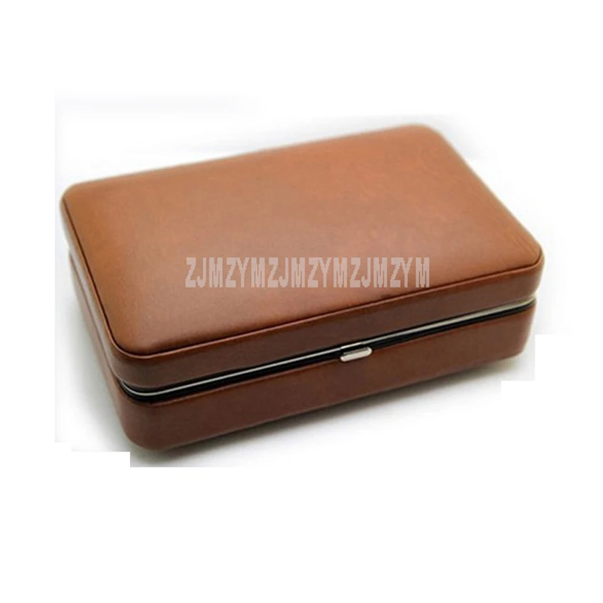 

1PC 3 Color Mini Portable Ourdoor Travel Wood & Leather Lined 4 Cigar Box Smoking Cigar Storage Box Case Accessories