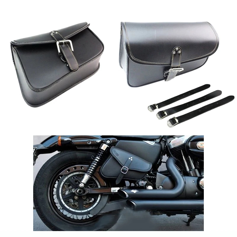 Black Right Side Motorcycle Faux Leather Saddle Bag FOR Harley Davidson Sportster
Black Right Side Motorcycle Faux Leather Saddle Bag FOR Harley Davidson Sportster