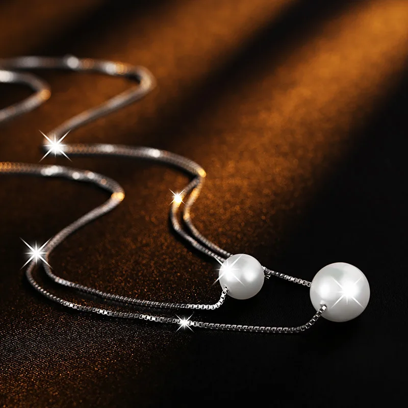 Double Layers Simulated Pearl Necklace Women Silver Color Short Chain Fashion Jewelry Simple Necklaces & Pendants Bijoux Cute
Double Layers Simulated Pearl Necklace Women Silver Color Short Chain Fashion Jewelry Simple Necklaces & Pendants Bijoux Cute