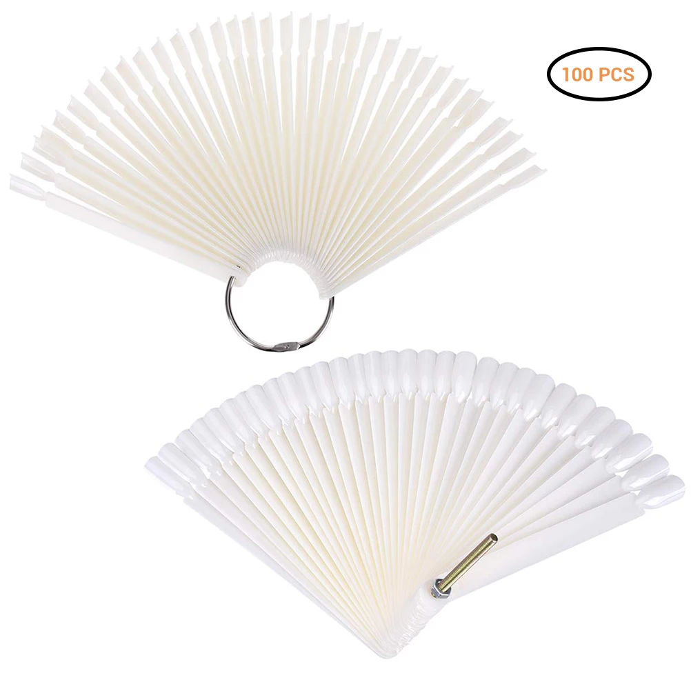100Pcs Transparent Nail Art Tips Sticks Polish Gel Salon Display Practice Sticks Tool with Ring Holder
100Pcs Transparent Nail Art Tips Sticks Polish Gel Salon Display Practice Sticks Tool with Ring Holder