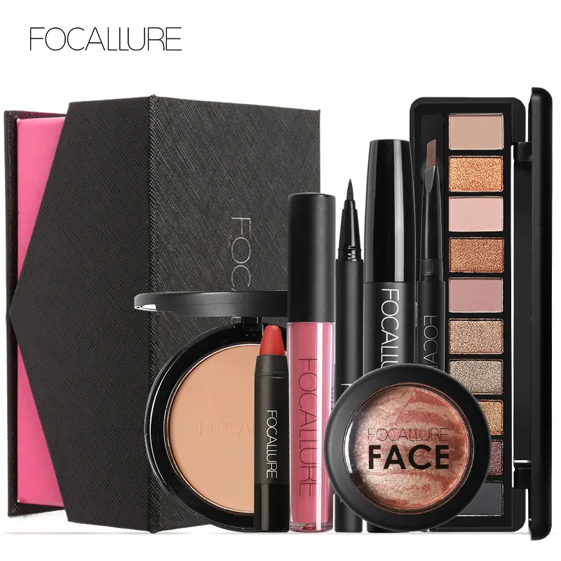 FOCALLRUE 8pcs Makeup Set Full Professional Matte Lipstick Eyeshadow Face Blush Cosmetic Kit
FOCALLRUE 8pcs Makeup Set Full Professional Matte Lipstick Eyeshadow Face Blush Cosmetic Kit