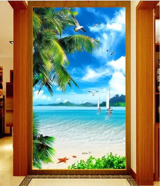Custom photo 3d wallpaper Non-woven mural picture wall sticker 3d sea blue sky white cloud porch painting Living room decoration
Custom photo 3d wallpaper Non-woven mural picture wall sticker 3d sea blue sky white cloud porch painting Living room decoration