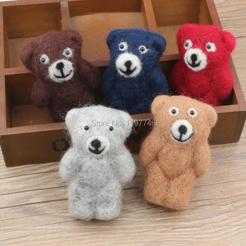 Handmade Felt Ball Wool 3D Cartoon Bear Doll 2Pieces Large Big DIY Fashion jewelry Hair Garment Accessories
Handmade Felt Ball Wool 3D Cartoon Bear Doll 2Pieces Large Big DIY Fashion jewelry Hair Garment Accessories