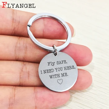 Personality Keychain Engraved Fly Safe, I Need You Here With Me Heart For Women Couples Pilot Valentine Traveling Gift Keyring
Personality Keychain Engraved Fly Safe, I Need You Here With Me Heart For Women Couples Pilot Valentine Traveling Gift Keyring