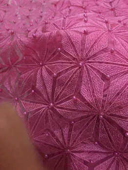 BZL-101109 hot selling african net lace fabric with beads embroidery French tulle lace fabric for nice dress pink color
BZL-101109 hot selling african net lace fabric with beads embroidery French tulle lace fabric for nice dress pink color