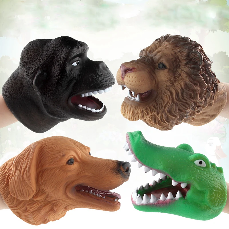 Realistic Dinosaur Figures Hand Puppets Gloves Soft Vinyl Rubber Animal Shark Cow Head Action Finger Dinosaur Model Toys
Realistic Dinosaur Figures Hand Puppets Gloves Soft Vinyl Rubber Animal Shark Cow Head Action Finger Dinosaur Model Toys