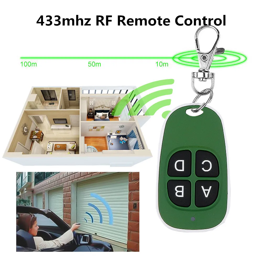 4 Button 433.92 mhz 433mhz Copy Remote Control 4 Channels Cloning for Car Garage Key Home Electric Rolling Gate Retractable door
4 Button 433.92 mhz 433mhz Copy Remote Control 4 Channels Cloning for Car Garage Key Home Electric Rolling Gate Retractable door