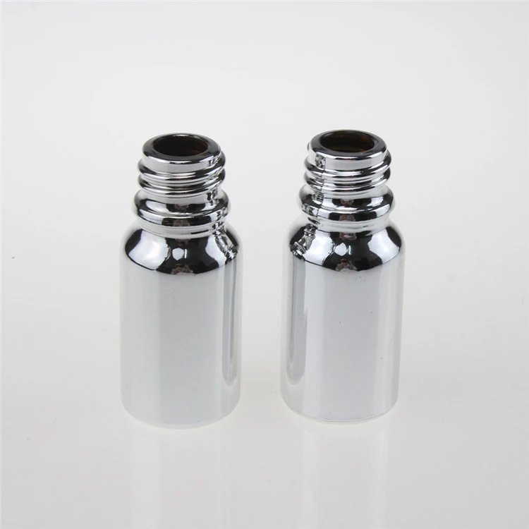 

100PCS Silver 10ml bottles with aluminium cap,Empty glass perfume containers wholesale,10 ml glass perfume bottle for sample