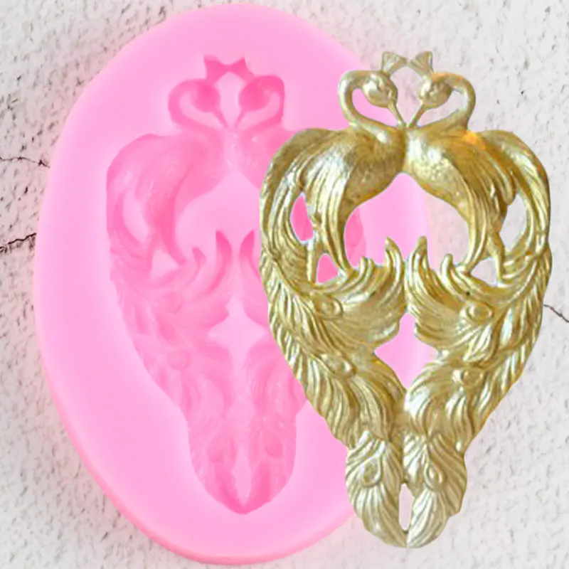 3D Peacock Border Silicone Mold Relief Cupcake Topper Decoration Candy Chocolate Fondant Molds Wedding Cake Decorating Tools
3D Peacock Border Silicone Mold Relief Cupcake Topper Decoration Candy Chocolate Fondant Molds Wedding Cake Decorating Tools