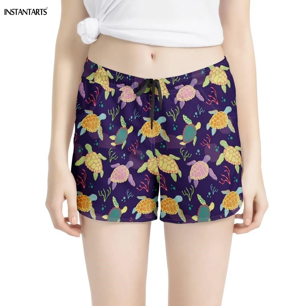 INSTANTARTS Colorful Sea Animal Turtle Print Woman Lace Up Yoga Shorts Breath Sport Wear for Women Summer Workout Fitness Shorts
INSTANTARTS Colorful Sea Animal Turtle Print Woman Lace Up Yoga Shorts Breath Sport Wear for Women Summer Workout Fitness Shorts