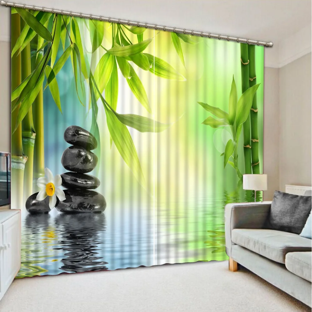 Photo Customize size bamboo stone 3D Window Curtains For Bedding room Home Decoration
Photo Customize size bamboo stone 3D Window Curtains For Bedding room Home Decoration